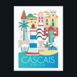 Cartões postais em Cascais, Portugal<br><div class="desc">A arte original e exclusiva de Max & Oscar inclui ícones e marcos do seu lugar favorito! Dimensões: 5, 6" L x 4, 25" H; formato de cartão postal USPS qualificado, qualidade elevada, cor de cheio, impressão a cheio em ambos os lados Tipo de papel: Semibrilho produz imagens nítidas e...</div>