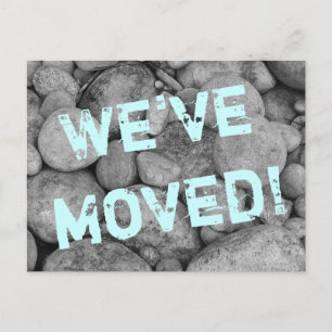 Cartões postais em movimento Pebble stone para nov