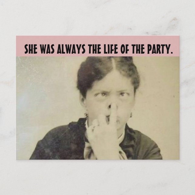 Cartões postais "ENGRAÇADOS" DA ESPOSA RETRO FUNNY (Frente)