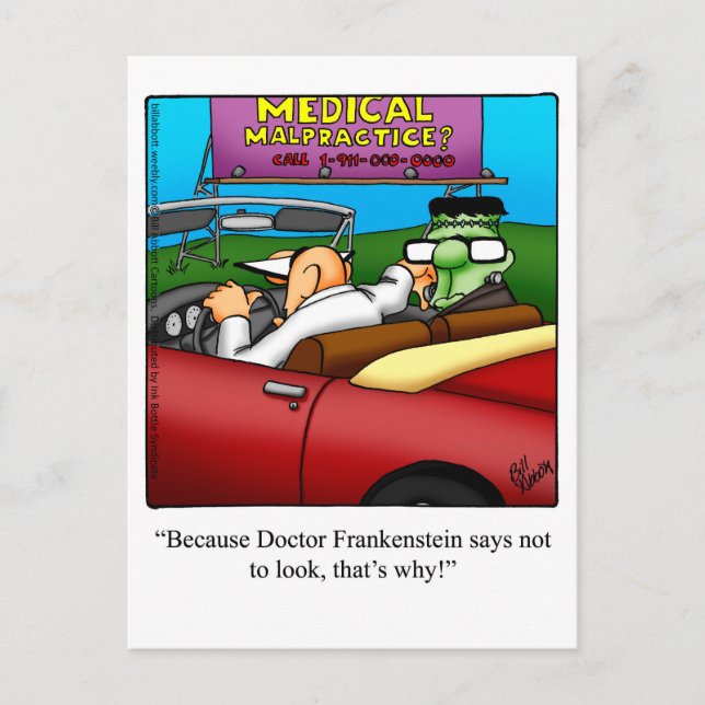 Cartões postais "Espectickles" de Halloween Humor (Frente)