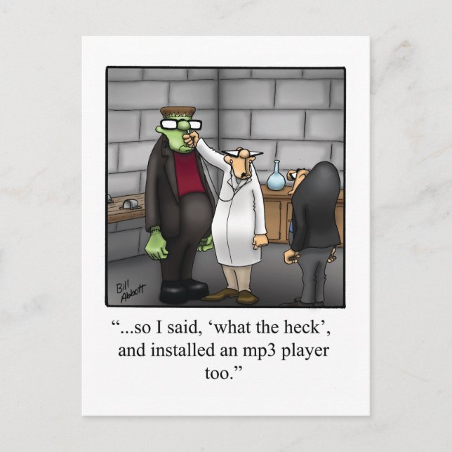 Cartões postais "Espectickles" de Halloween Humor (Frente)