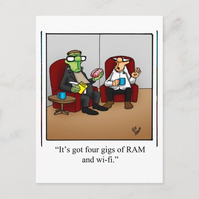 Cartões postais "Espectickles" de Halloween Humor (Frente)