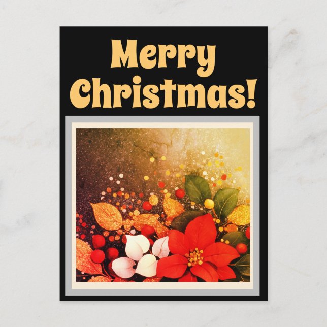 Cartões postais Feliz de Natal (Frente)