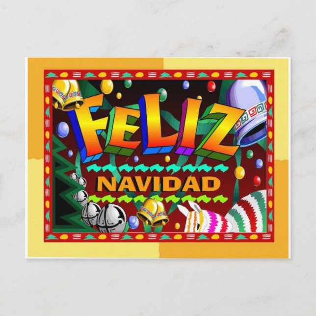 Cartões postais Feliz Navidad (Frente)