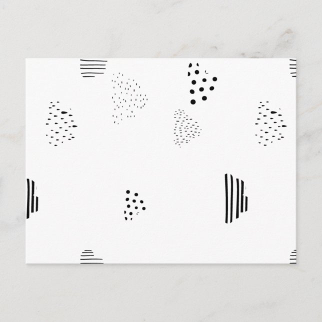 Cartões Postais Geométricos Modernos | Papelaria E (Frente)
