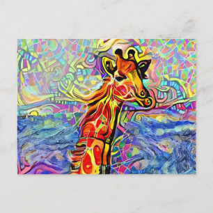 Cartões postais GIRAFFE ART