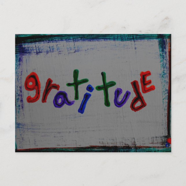 Cartões postais "gratidão" (Frente)