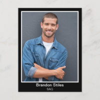 Cartões postais Impressão personalizados para ator