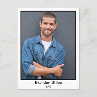 Cartões postais Impressão personalizados para ator