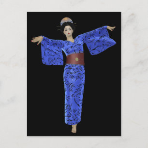 Cartões postais Kimono Geisha