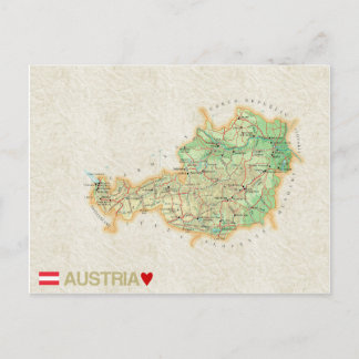 CARTÕES POSTAIS MAPA: Áustria