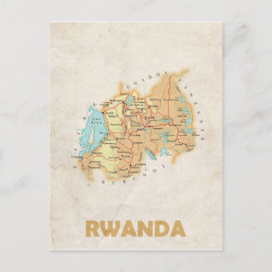 CARTÕES POSTAIS MAPA: Rwanda