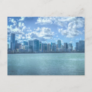 CARTÕES POSTAIS MIAMI FLORIDA CITYSCAPE SKYLINE