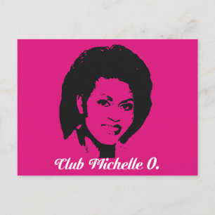 Cartões postais Michelle O, rosa-quente