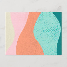 Cartões postais modernos coloridos