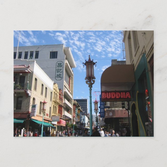 Cartões postais Neon Buddha Chinatown San Francisc (Frente)