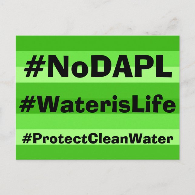 Cartões postais noDAPL (Frente)
