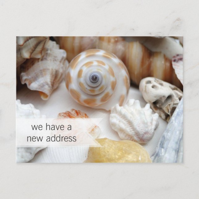 Cartões postais novos de endereço para a orla cost (Frente)