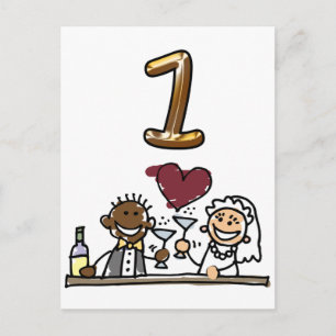 Cartões postais Número 1 da Tabela Personalizada