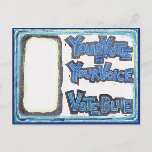 Cartões postais para os democratas - O vosso voto  (Frente)