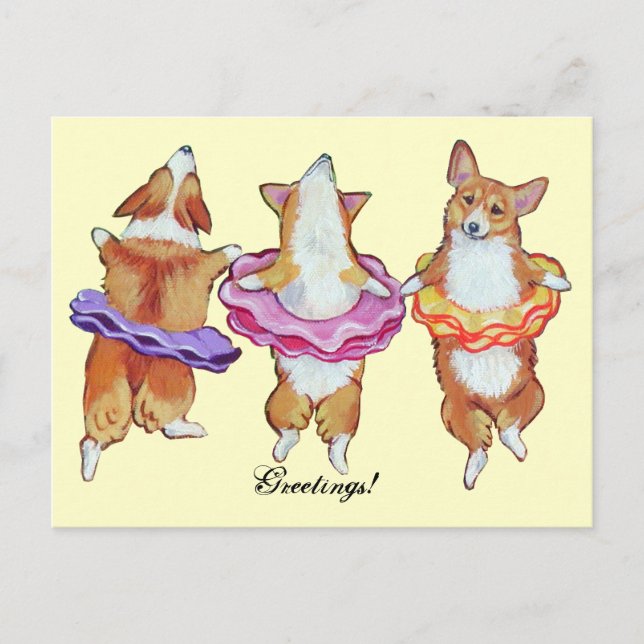Cartões postais Pembroke Welsh Corgi (Frente)