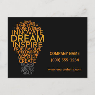 Cartões postais personalizados da lâmpada Inspir