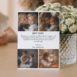 Cartões postais personalizados de Páscoa com colag