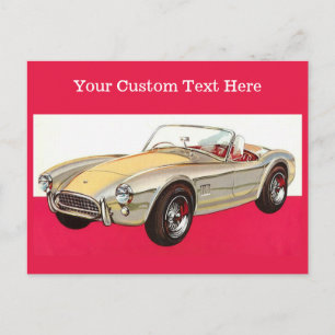 Cartões postais personalizados do carro vintage