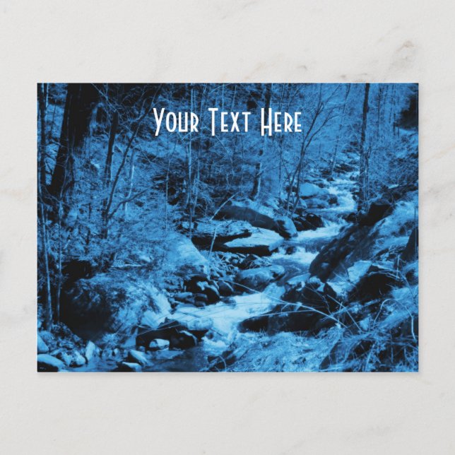 Cartões postais personalizáveis do Country Brook N (Frente)