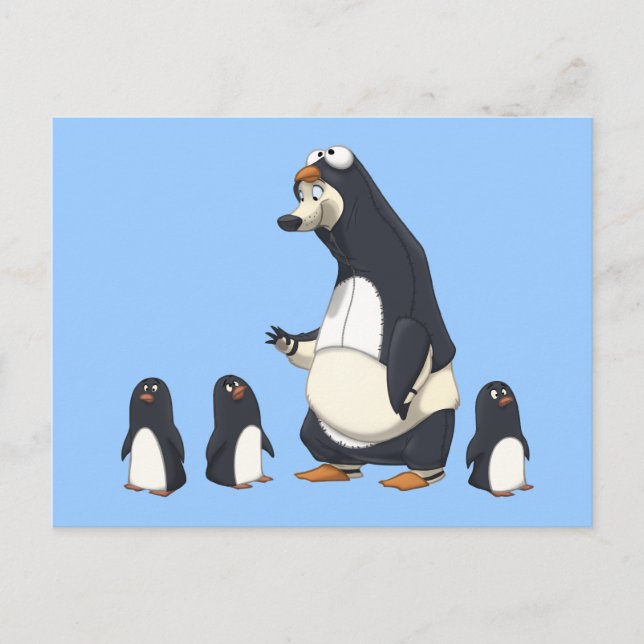 Cartões postais Polar Penguin (Frente)