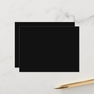 Cartões Postais Pretos de Luxo | Minimalista Moder