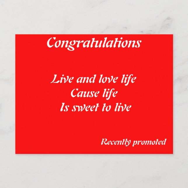 Cartões postais recentemente promovidos (Frente)