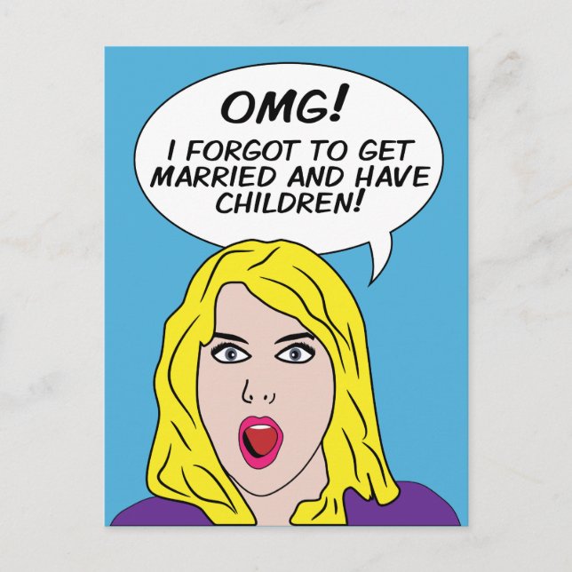 Cartões postais RETRO HISTÓRIA EM QUADRINHOS (Frente)