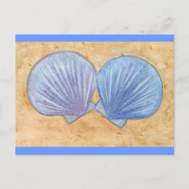 Cartões postais roxos azuis (Frente)