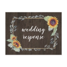 Cartões postais RSVP de Casamento de Cores de Água