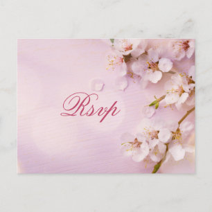 Cartões postais RSVP de Casamento Elegante de Cher