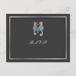 Cartões postais RSVP PixDezines Seacavalo/para con