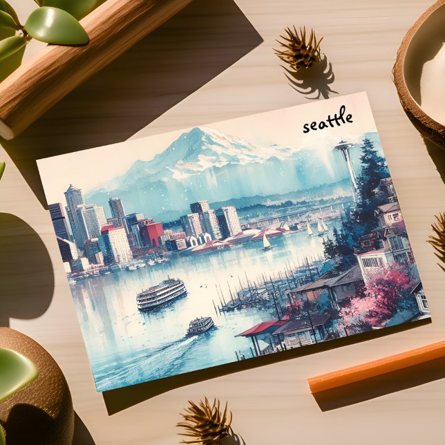 cartões postais seattle de massa branca (Criador carregado)