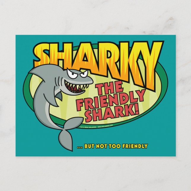Cartões postais Sharky (Frente)
