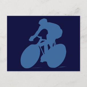 Cartões postais Silhouette do ciclista