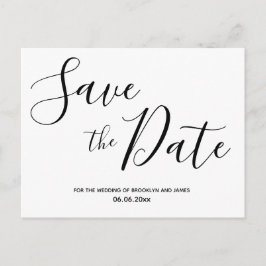 Cartões Postais Simples de Save The Date em Branco