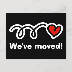 Cartões postais simples e móveis com design de cor