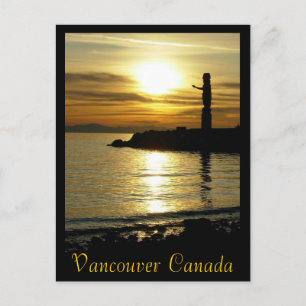 Cartões Postais Souvenir de Vancouver Poste Totem 