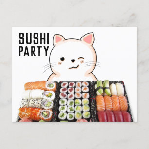 CARTÕES POSTAIS SUSHI CAT