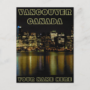 Cartões postais Vancouver Personalizar Cartão-po