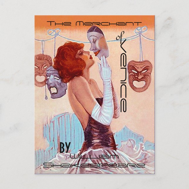 Cartões postais Vintage Theater-Poster Shakespeare (Frente)