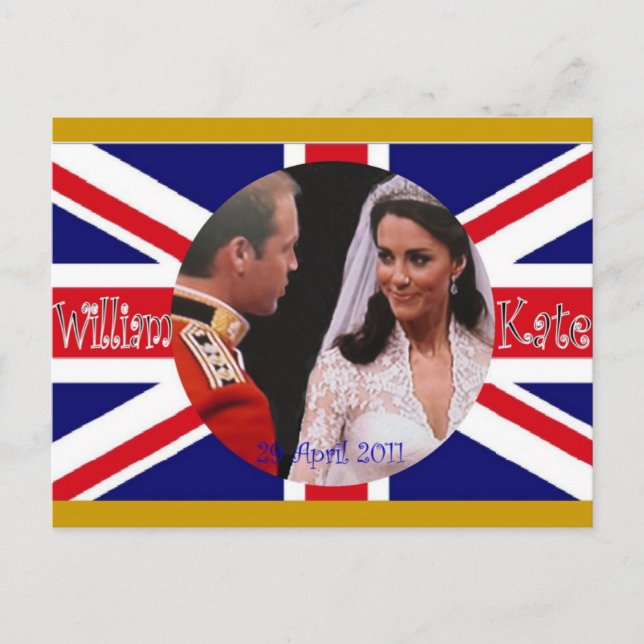 Cartões postais William and Kate Royal Wedding (Frente)