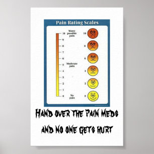 Cartões & posters de Meds da dor