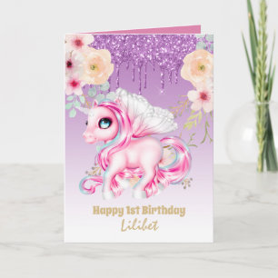 Cartões primeiros aniversarios Lilibet - Princesa