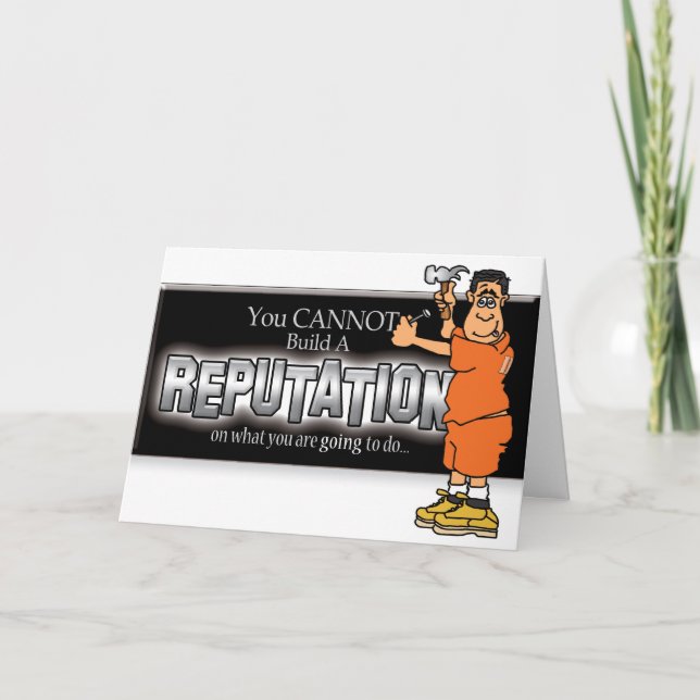 Cartões Prisionais - Construir Reputação (Frente)